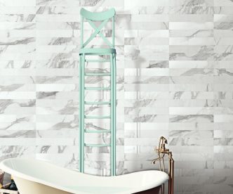 Marstood Marble 01 4x24 Mix Porcelain Tile from Italy by Ceramica Magica